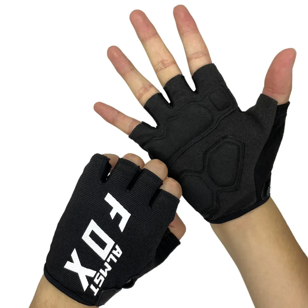 Almst Fox Summer Riding Cycling Gloves Motocross Men Women Rider Gel Half Finger Gloves Breathable Sports MTB Bike Gloves