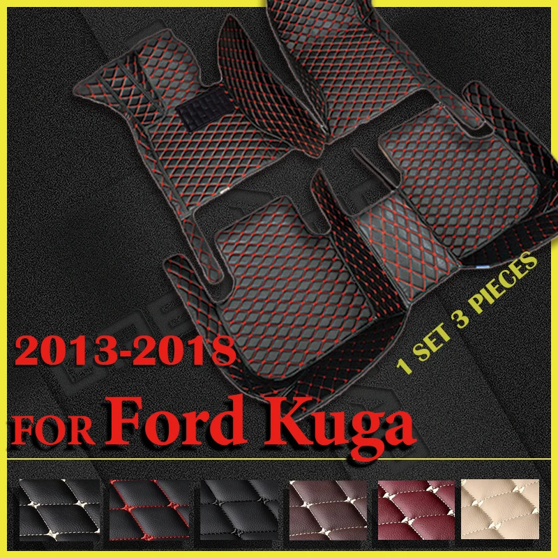 

Car Floor Mats For Ford Kuga 2013 2014 2015 2016 2017 2018 Custom Auto Foot Pads Automobile Carpet Cover Interior Accessories