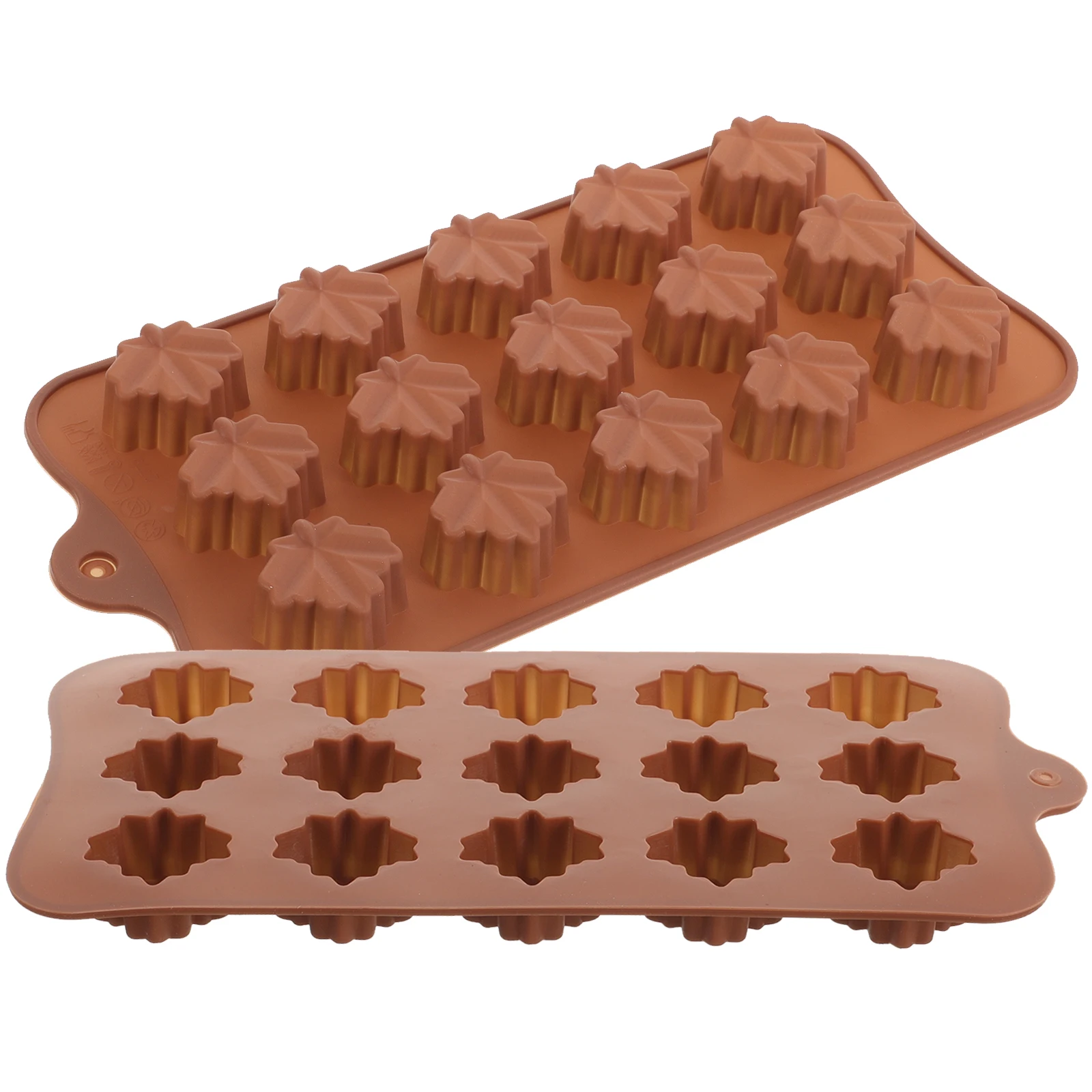 

2pcs Creative Baking Tools Silicone Molds Chocolate Candy Cake Fondant Multi-Purpose Non-Stick Easy Demoulding Home