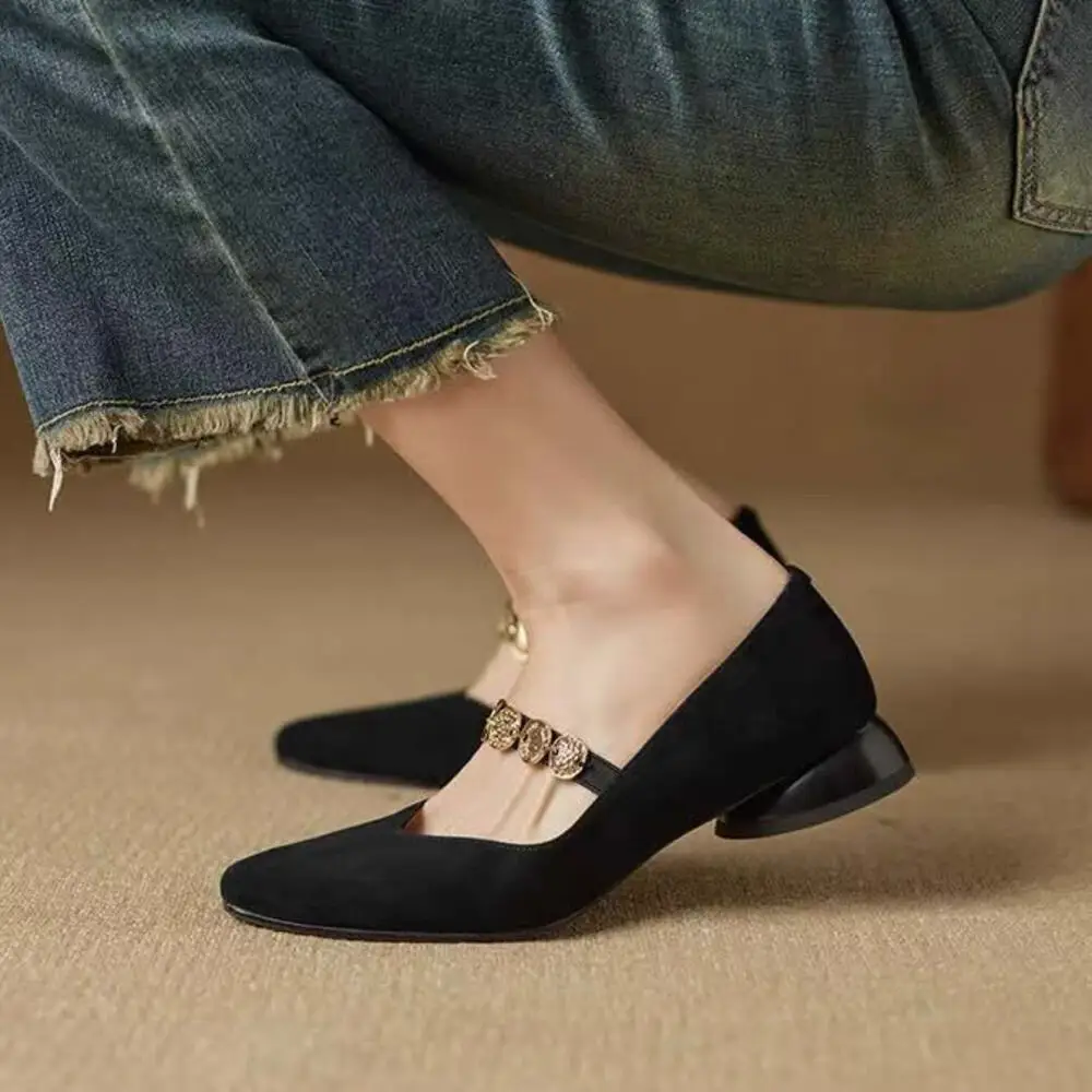 

Новые женские кожаные туфли-лоферы с мехом, круглым носком, без застежек, из натуральной кожи, на плоской подошве