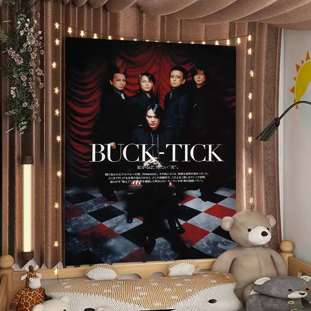 New Wave Gothic B-Buck T-Tick Vintage band Cartoon Tapestry Art Science Fiction Room Home Decor Wall Hanging Home Decor
