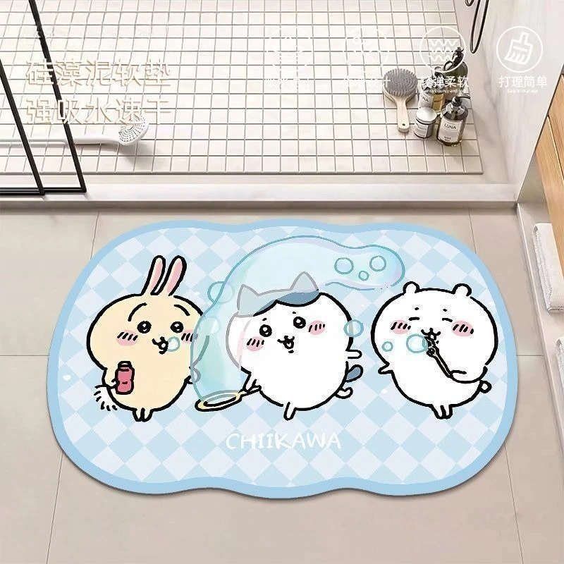 Anime Chiikawa Hachiware Usagi - Home Bathroom Mats ulasan dan harga