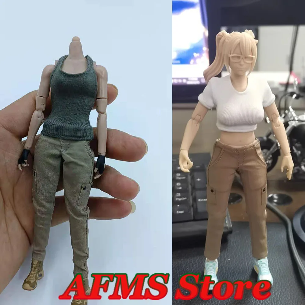 1/12 Kobieta-żołnierz Lara Croft Elastyczna kamizelka Spodnie Cargo Eksploracja grobowca Dziewczyna Akcesoria Pasują do 6-calowej figurki akcji Model lalki