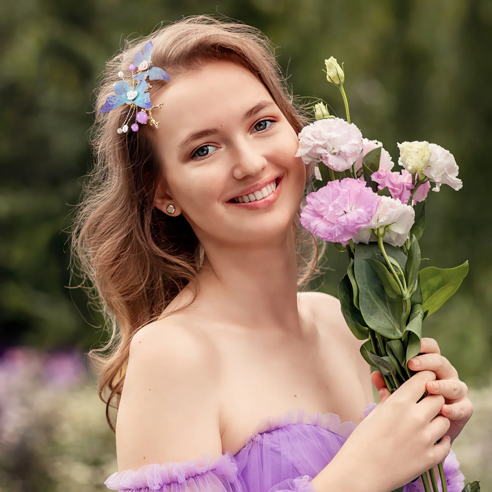 

Набор заколок для волос с бабочками, палочка для волос в стиле ретро, аксессуары для волос, церемония, фестиваль, головные уборы с бабочками, палочки для волос, китайские