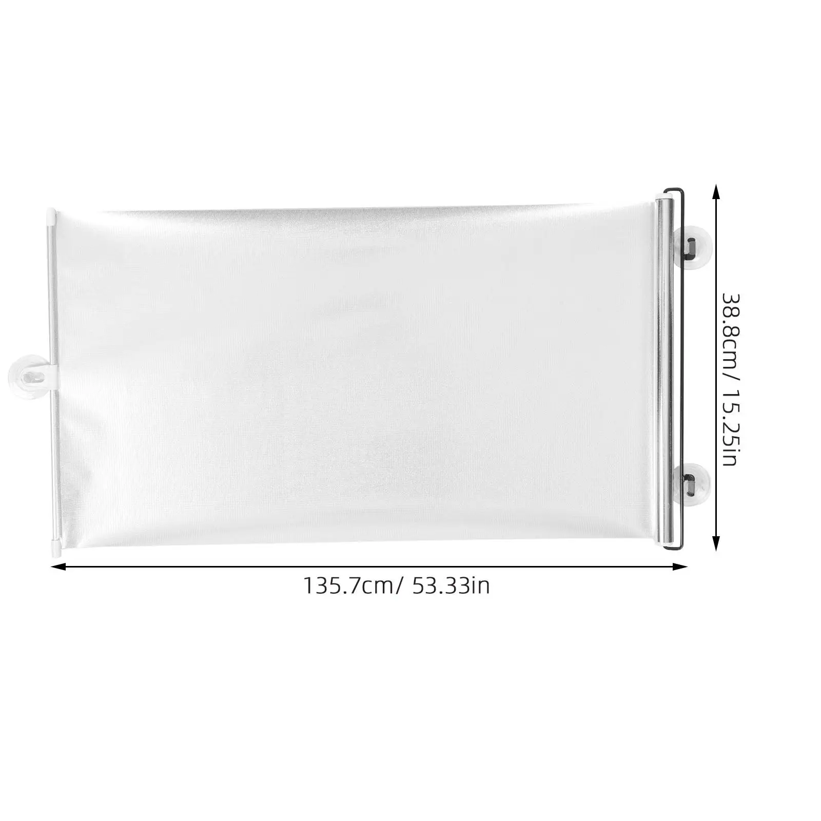 Window Shade Suction Cup Reusable Nail-Free Window Curtain Blackout Sun Block for Bedroom Kitchen Balcony Privacy Privacy Screen view 2