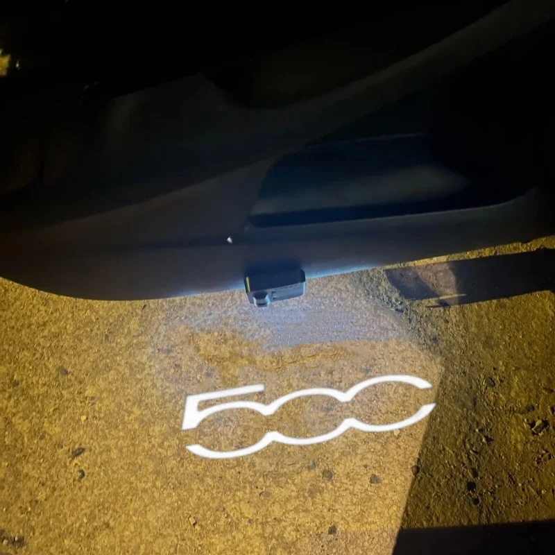 

LED Emblem Lamps Car Door Light Projector Welcome Lamps for Fiat 500 Punto Bravo Croma Panda Abarth Ducato Car Goods Accessories