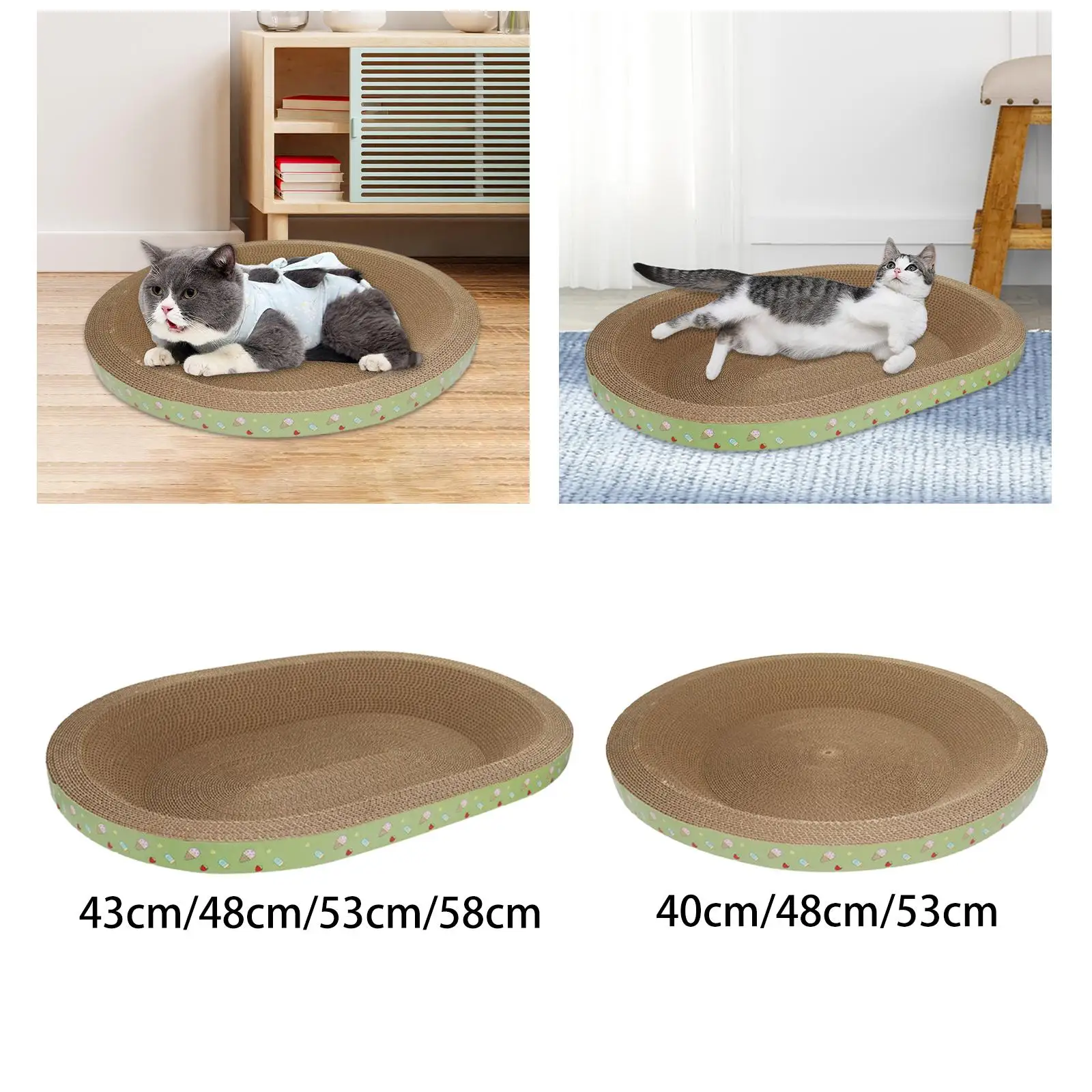 Cat Scratcher Board Wear Resistant Nest Scratch Pad Sofa Cat Scratching Bed for