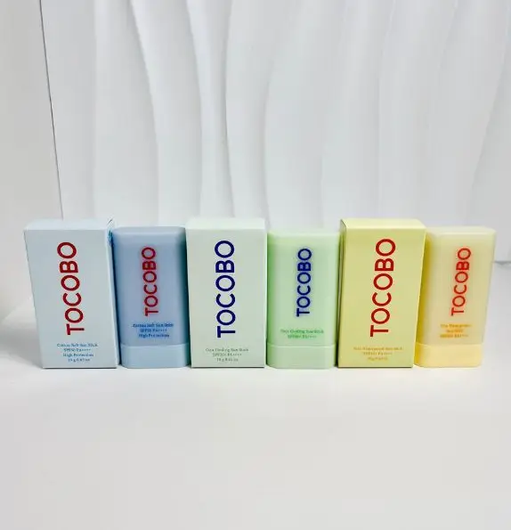 TOCOBO Natural Concealer UV Resistant Cotton Protective Stick Water Essence Sunscreen Stick Refreshing Oil Control Sunscreen