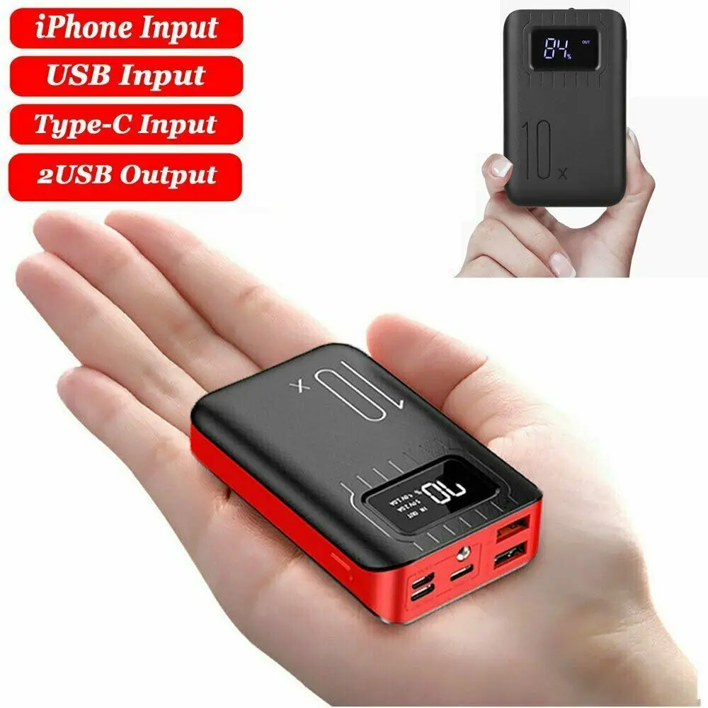 

Portable Mini Power Bank 10000mAh Fast Charger Pack Battery 2 USB For Mobile Phone Powerbank For iphone Huawei Samsung