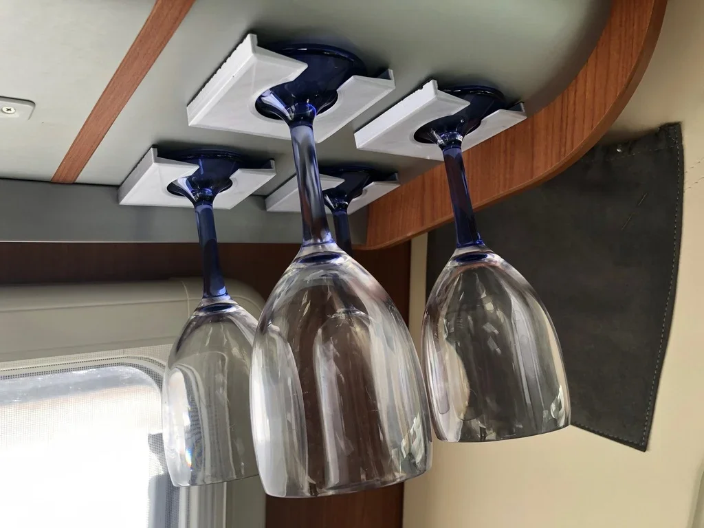 

Campervan Wine Glass Holder With Self-Adhesive Pad For Volkswagen Campervans Wine Glass Holder Motorhome Interior Fittings