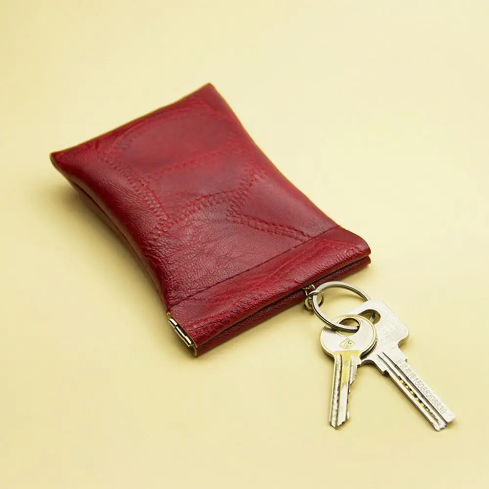 

Portable PU Leather Wallet Solid Mini Coin Purse Credit Card Holder Women Men