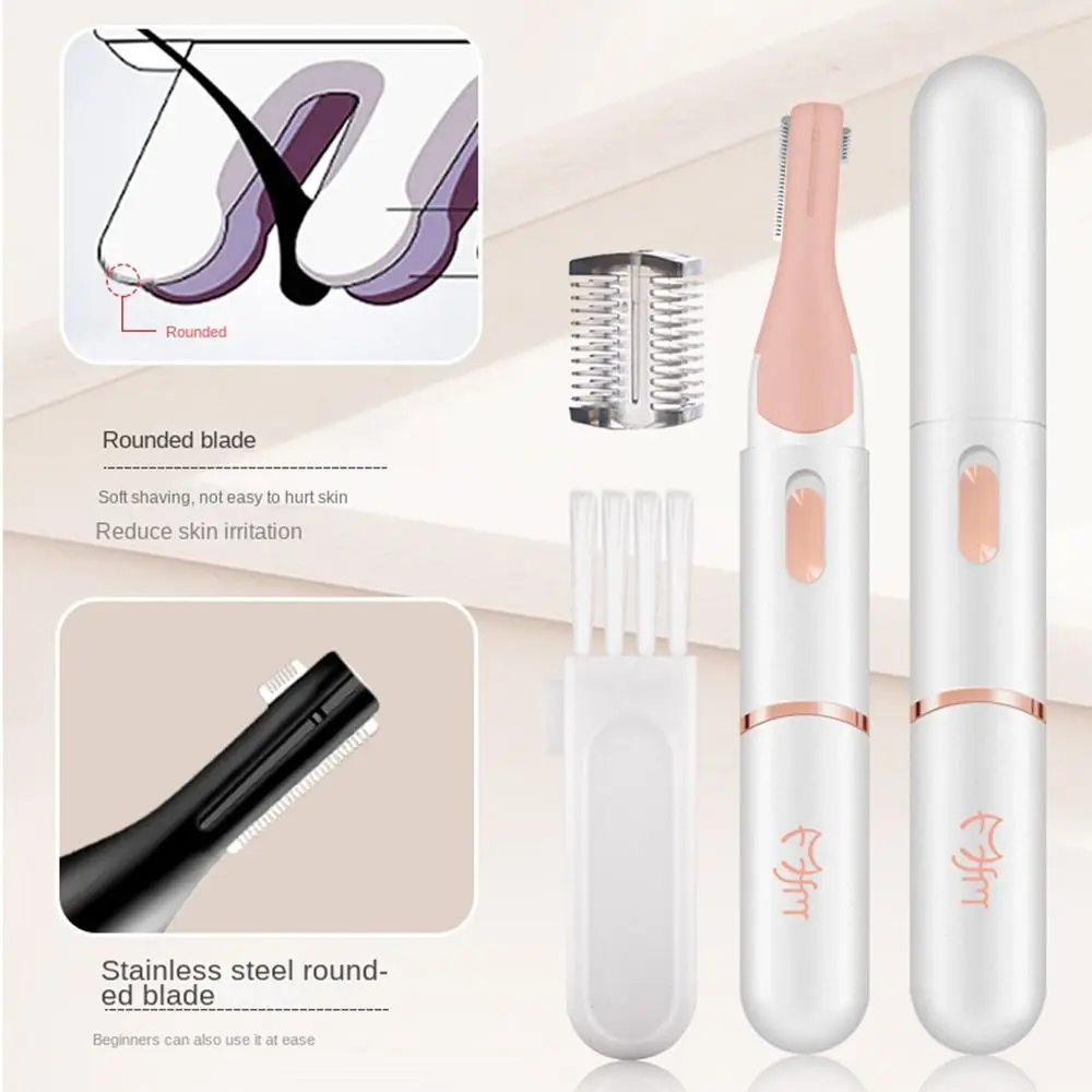 Detachable Electric Eyebrow Trimmer Multi-purpose Push Switch Hair Shaving Machine Anti-scratch Usb Charging Hair Remove Tools