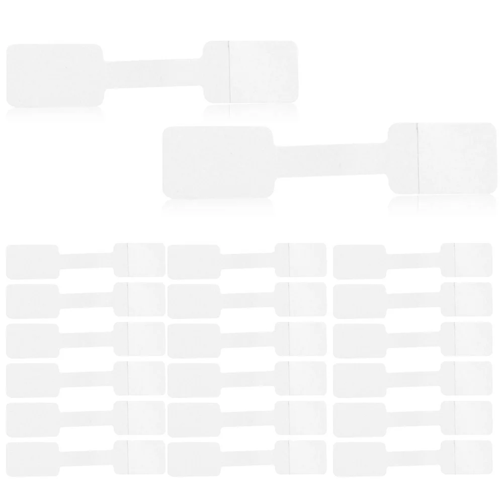 

100Pcs Anti-Tear Jewelry Price Tags High-Grade Paper Price Stickers for Rings Earrings Necklaces Bracelets Clear Identification