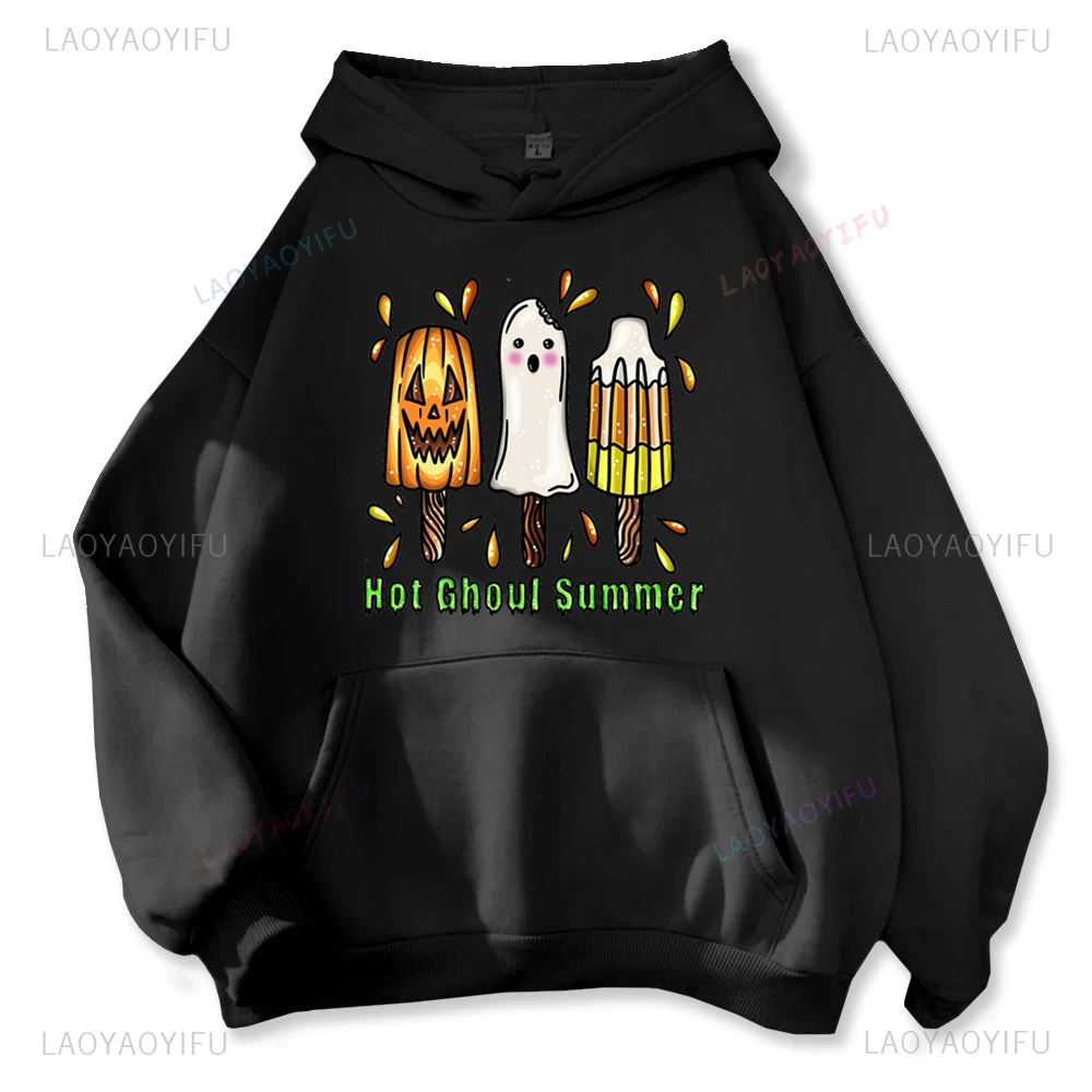 Pumpkin Head Ice Cream Needs To Melt Novelty Printed Pullovers Fashion Casual Streetwear Hip-hop Hipster Winter Hot Sale Hoodies