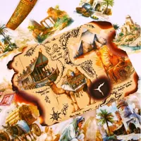 30pcs materials city stickers stickers Exotic Love Series decorative pack background scrapbook cut 112 * 94mm