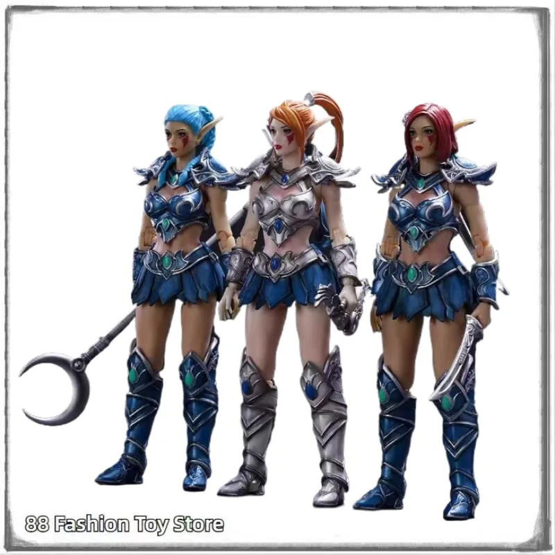 

In Stock Lazy Monster Studio 1/12 WOW Tyrande Oak Town Elf Hunter Guard Female Soldier 17CM Anime Doll Model Toy Gift