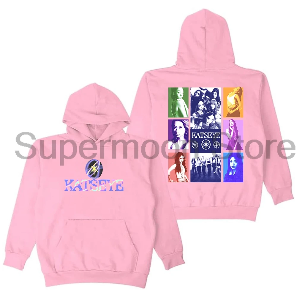 Kpop Katseye Merch Sudadera con capucha 2025 Hermoso Chaos Tour Ropa de calle de manga larga Hombres Mujeres Sudaderas con capucha