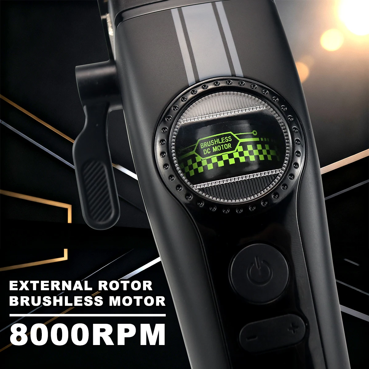 JUCAI MINICANDY F1 الخارجية الدوار فرش السيارات الرجال مقص الشعر DLC 8000 دورة في الدقيقة قاعدة شاحن المهنية آلة قطع الشعر