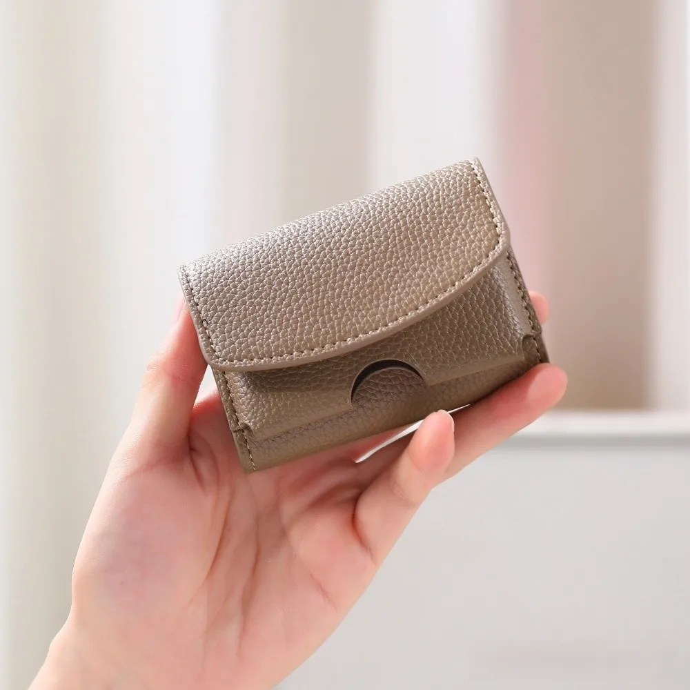 Short PU Leather Short Women Wallet Coin Pocket Compact Design Mini Bifold Purse Ins Style Ladies Clutch Wallet Everyday Use