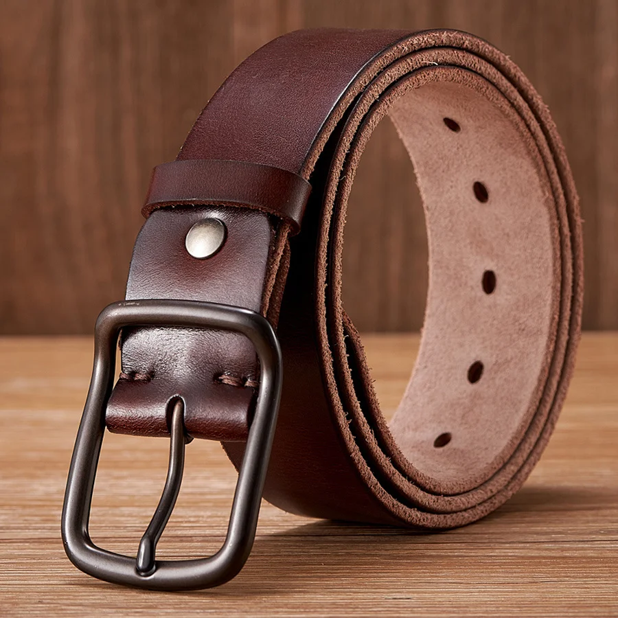 Top Quality Men's Genuine Leather Belt Designer Belts Male Luxury Strap Fashion Vintage Pin Buckle For Jeans Store Star Products