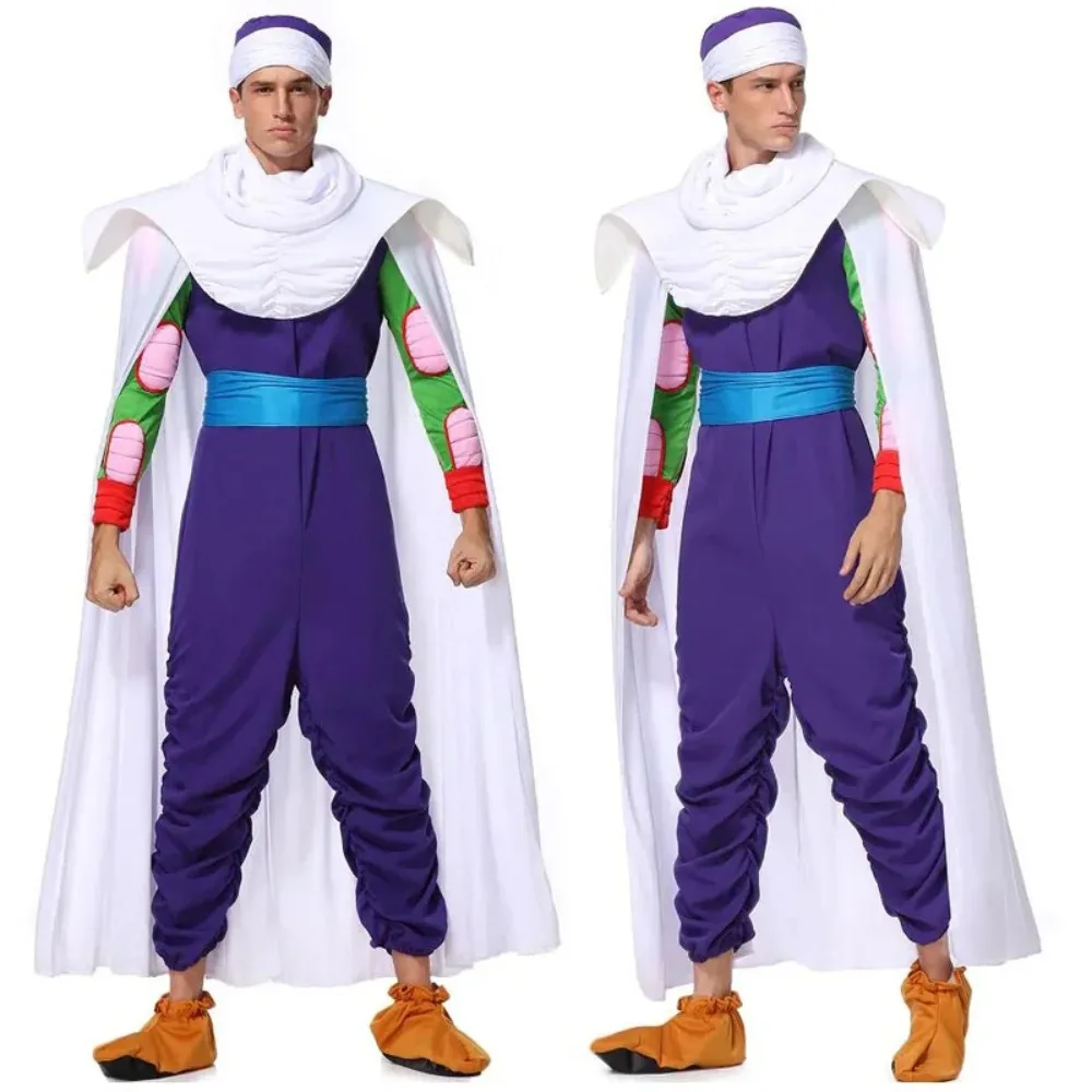 

Anime Ninja Cosplay Costume Disguise Big Devil Purple Turtle Jumpsuit Cape Suit Men's Carnival Party Clothes Game Uniform