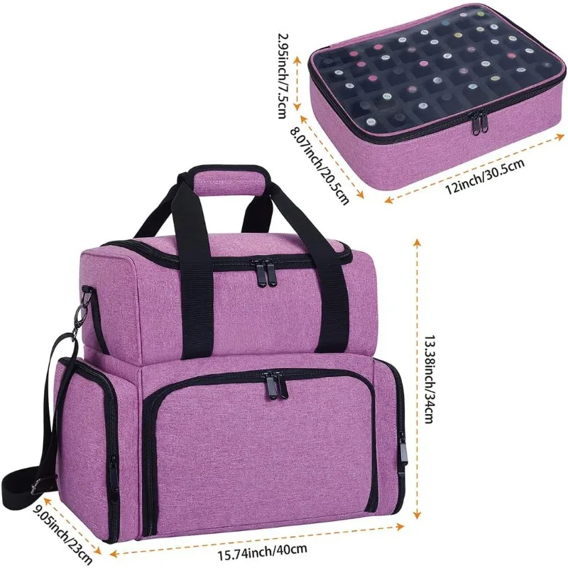 

Spot double layered cross body nail polish storage bag Drying lamp accessory bag