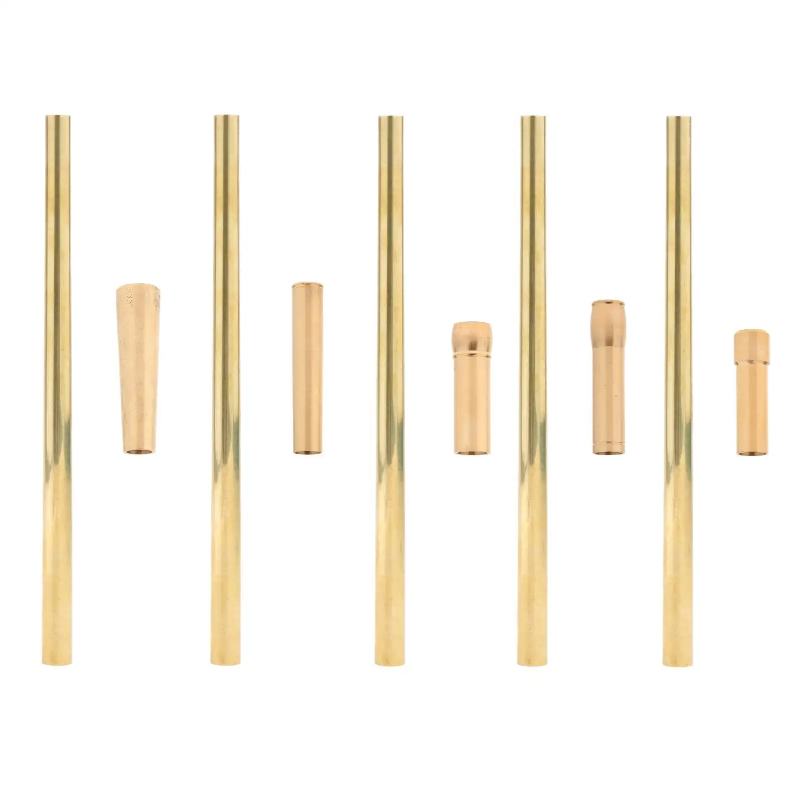 Copper Trumpet Mouthpiece Clamp Whistle Pipe Repair Set Durable Brass Voice Tube Parts for Instrument Fixing at Home