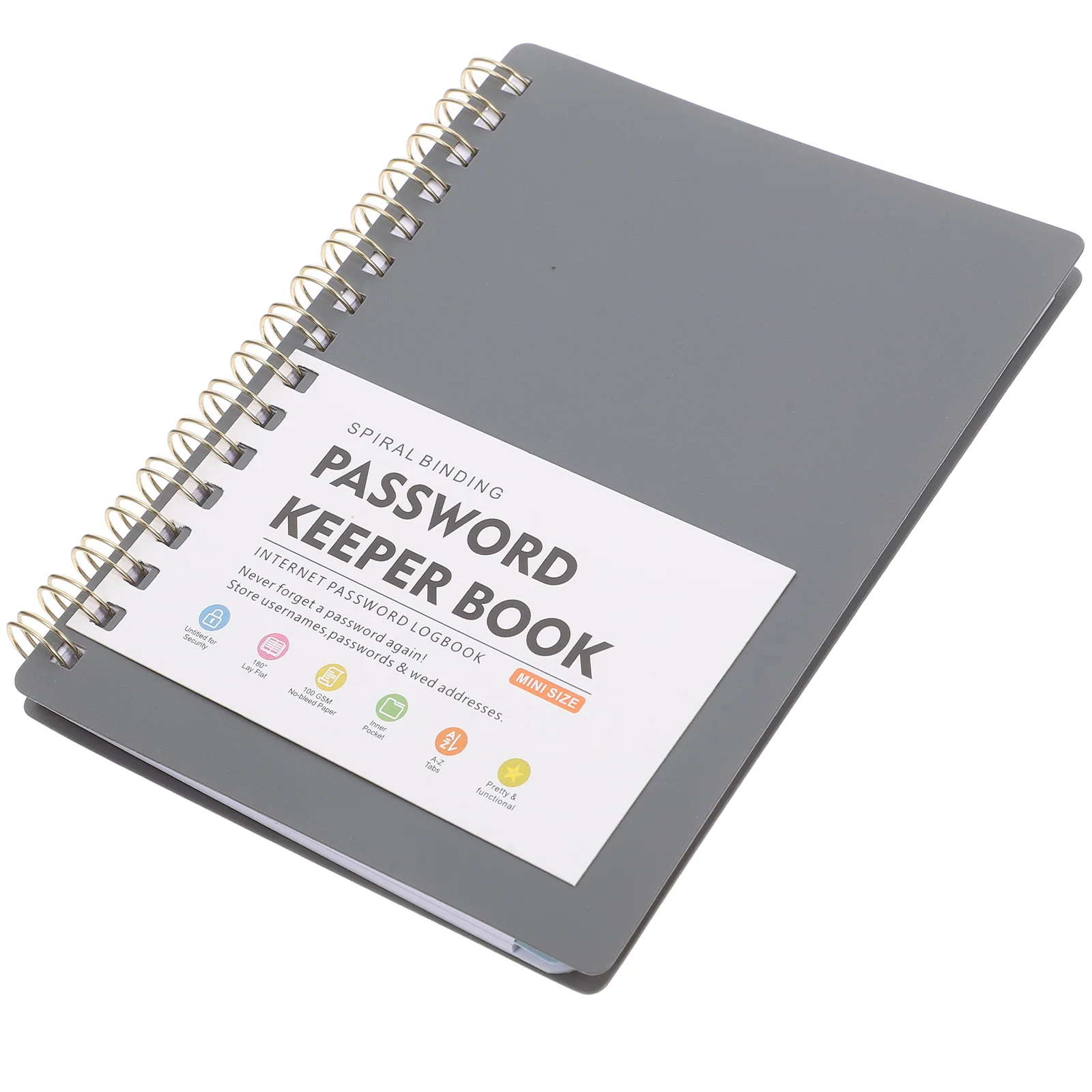 Password Book Portable Notebook Things to Do Notepad Coil Log Record for Websites Address Books Seniors Pp Computer