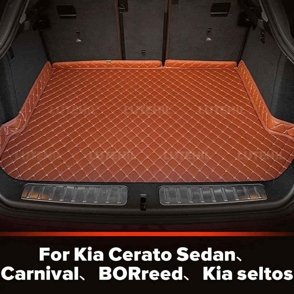 

For Kia Cerato Sedan、Carnival、BORreed、Kia seltos Custom Car Trunk Mat Protective Pad Cargo Liner Auto Interior Accessories