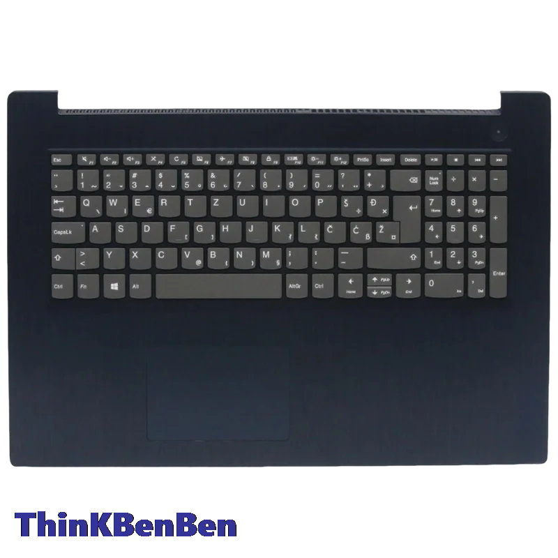 SI Slovenian Blue Keyboard Upper Case Palmrest Shell Cover For Lenovo Ideapad 3-17ADA05 IML05 ARE05 IIL05 5CB0X56797