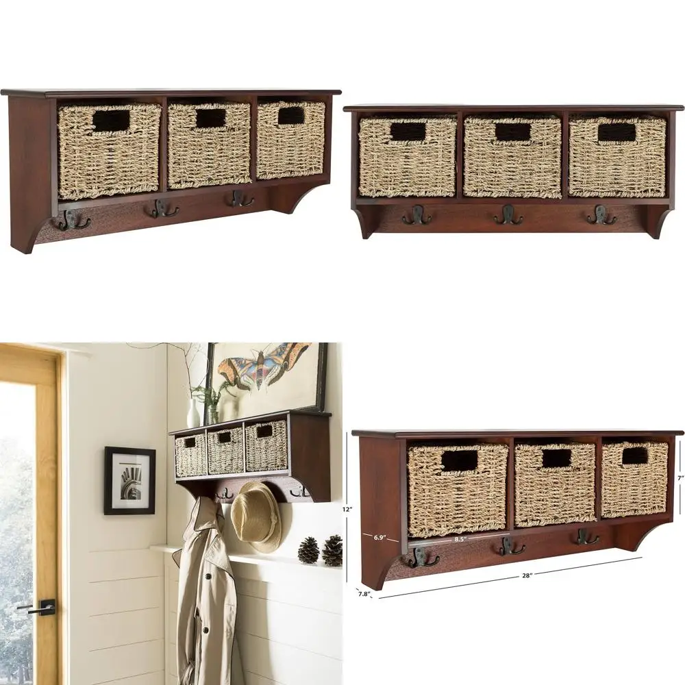 

Настенный органайзер Finley с 3-ярусными подвесными корзинами