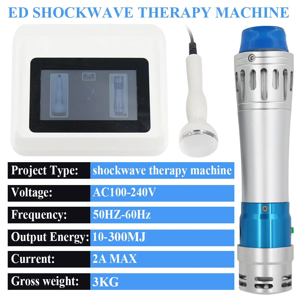 300MJ Shockwave Therapy Device For Effective ED Treatment Shoulder Massage Pain Relief Physiotherapy Shock Wave Instrument New