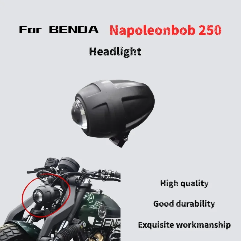 

For Benda Napoleonbob 250 modified wolverine headlights retro bright led super bright lens headlight assembly accessories
