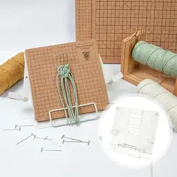 Macrame Board Stand Adjustable Macrame Board Holder Foldable DIY Projects Support For Braiding Cording Bracelet Macrame Tools