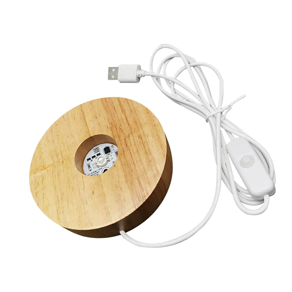 

Colorful Solid Base Decorative Table Lamp for Bedroom Living Room Wooden Crafts Home Ornament Wooden Crafts