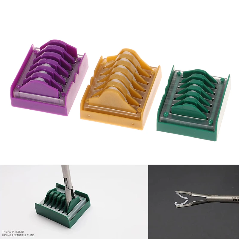 Medical Plastic Laparoscopic Polymer S/M/L Ligation Clip Hemolok Clips Endoscopy Surgery Surgical Vascular Clips Medical Tools