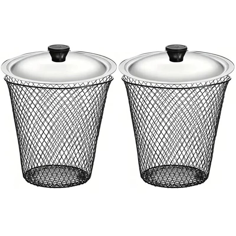 VOFUN-Worm Composter With Lid Metal Mesh In-Ground Bin Nutrient Supply Kitchen Scraps Garden Waste Harvesting