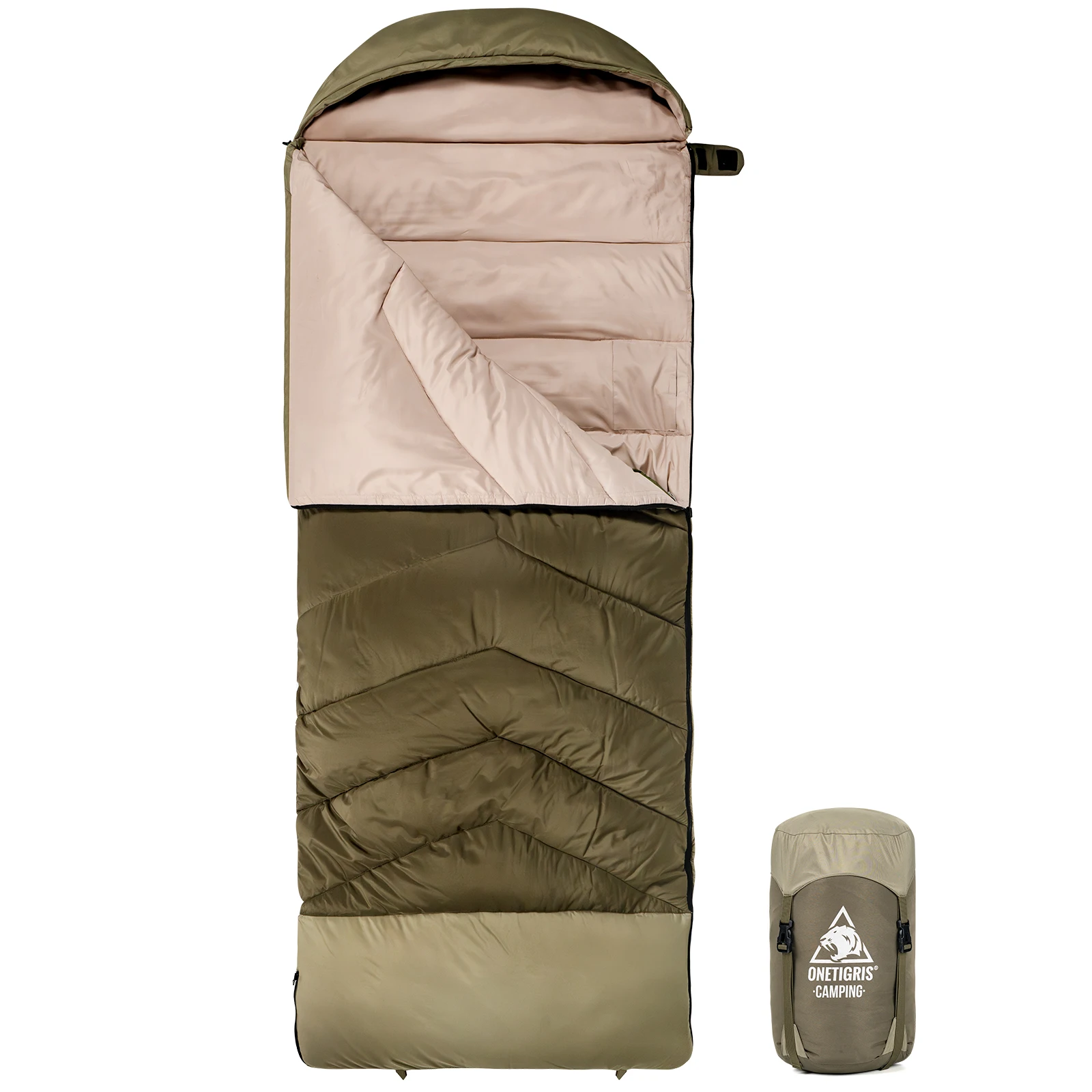 

Onetigris Camping Sleeping Bag Waterproof 3 Season Warm Envelope Backpacking Turist Sleeping Bags for Outdoor Traveling Hiking