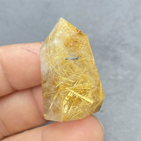 Natural High Quality Rare Blonde Crystal Crystal Tower Mineral Healing Crystal Hair Obelisk Meditation Ornament Home Decor