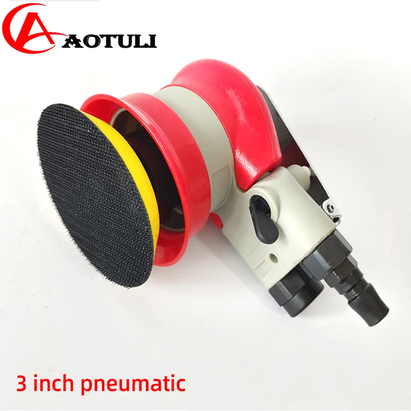 

Pneumatic Sandpaper Machine 3-inch 75mm Sander For Car Finish Grinding Wood Polishing Dry Grinder