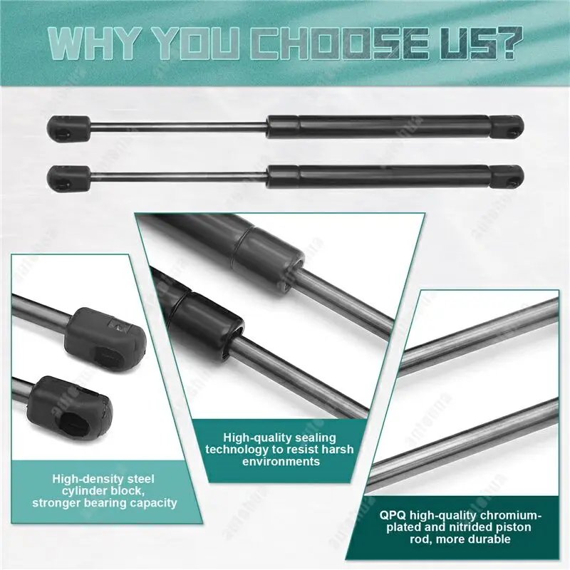 2x دعامات غطاء المحرك الأمامي لسيارة Hyundai Elantra AD 2015-2019 مخمدات رفع الغاز للصدمات تدعم تعديل دعائم الينابيع المساعدة