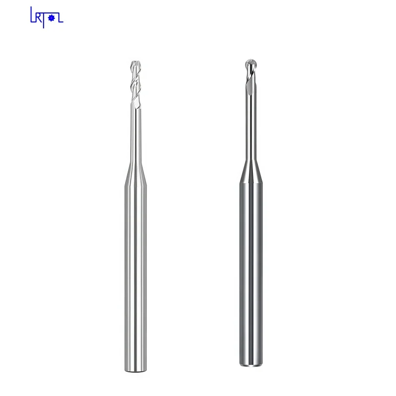 

HRC55 2flute R0.5- R1.25 1d-2d Carbide Deep Ball Nose&Flat End Mill without Coating for Aluminium Milling Cutters