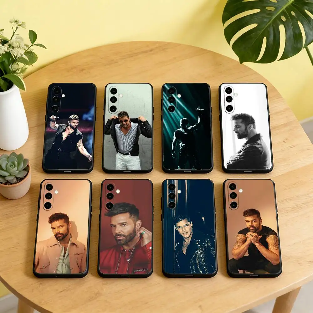 

R-Ricky M-Martin Singer Phone Case For Samsung Galaxy A73,A72,A71,A70,A53,A52,A51,Others Soft Black Cover