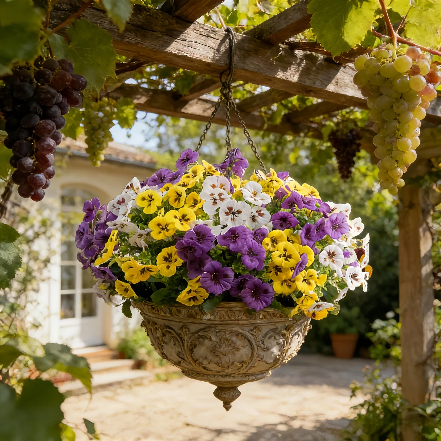30 bunches of artificial flowers, including pansies and daisies, are UV-resistant and suitable for outdoor garden decoration, spring and summer decoration. These artificial flowers are suitable for indoor/outdoor decoration, ideal for luxurious homes, offices, hotels, home decor, wedding decorations, seasonal celebrations, and create a festive atmosphere for all seasons. They are suitable for outdoor holiday decorations, housewarming gifts, and various room types