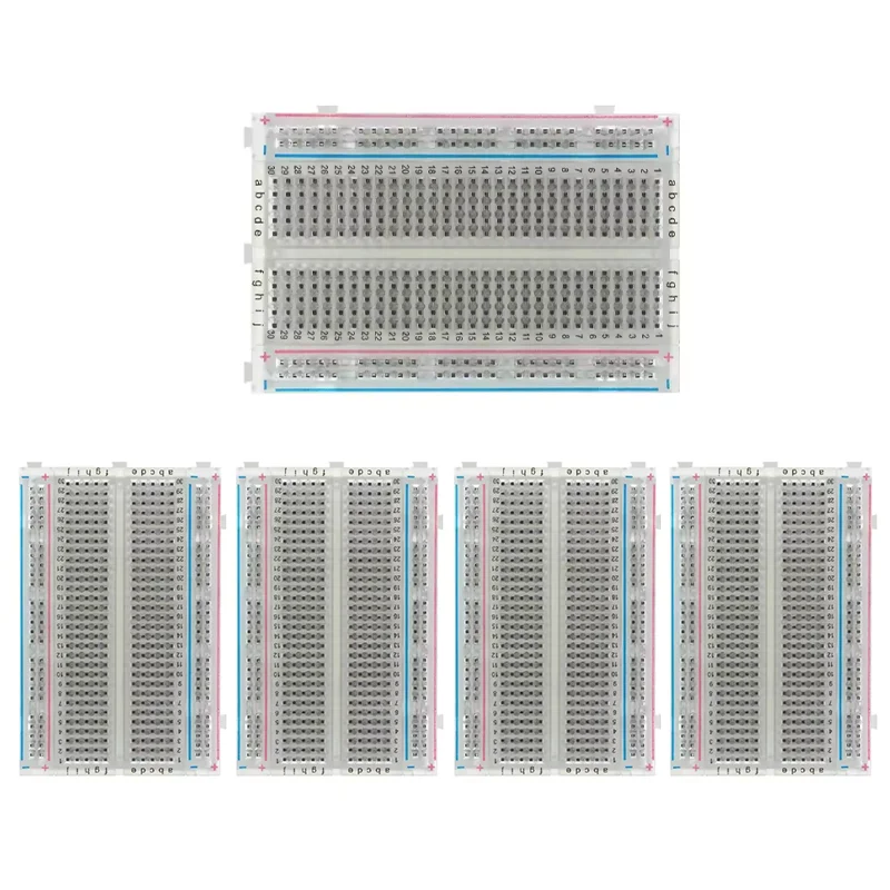 5PCS 400/830 Points Breadboard 830 Points Breadboard MB-102 Solderless PCB Test Board 400 Hole Breadboard MB102 Test Develop DIY image 5