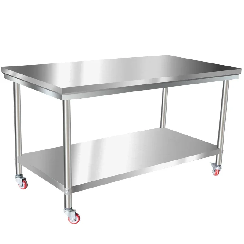 Factory Price Garage Series Storage Workbench Commercial 304 Stainless Steel Restaurant Workbench Off Frame