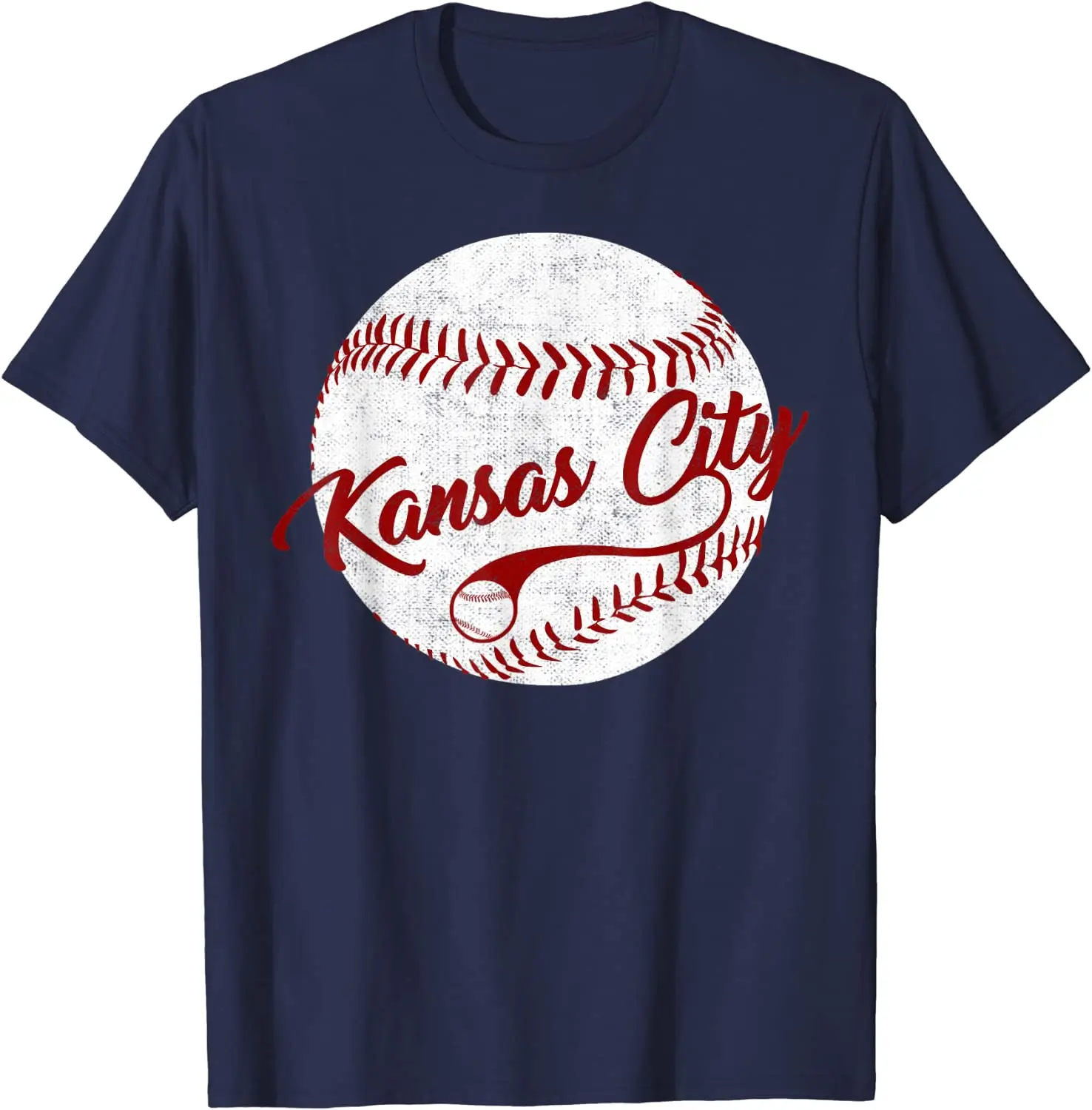 Baseball Kansas City Love Blue Color Royal National Pastime T-Shirt for Men Women Casual Cotton Four Seasons Daily Tees