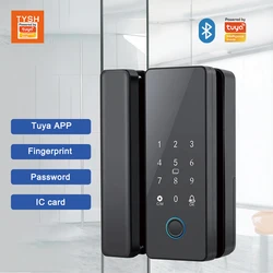 Tuya TYSH Cheap Top Selling Glass Door Keyless Lock Smart Lock For Glass Door Smart Lock For Office Security