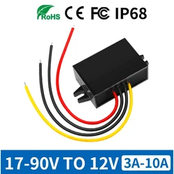 72V 60V 54V 48V 36V 24V to 12V 10A 8A 5A 3A Regulator 48 V DC DC Buck Car Truck Bus Taxi Vehicle Step Down Voltage Converter