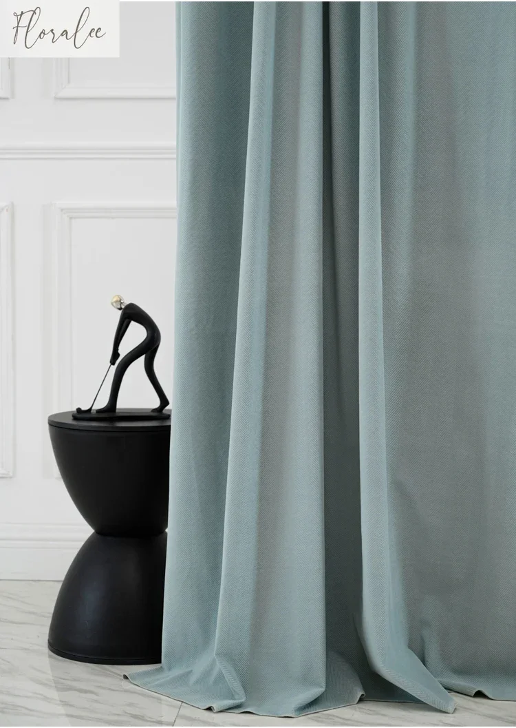 Cream Ginger Yellow Matcha Green Minimalist Living Room Bedroom Blackout Velvet  Curtains For Living Dining Room Bedroom